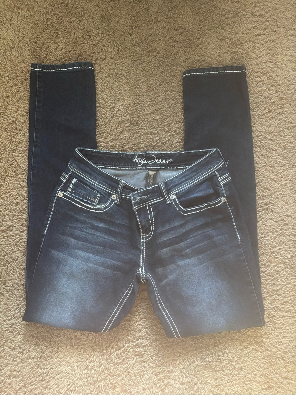 Women's Indigo Stretch Skinny Jeans